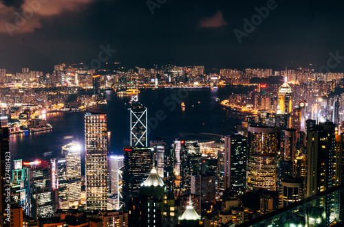 Hong Kong. Night view.