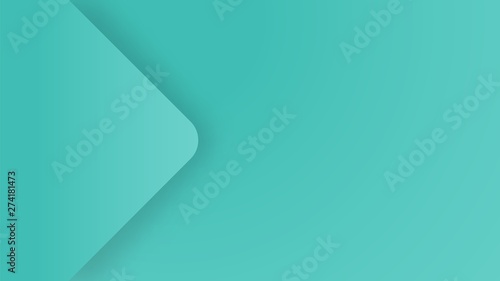 Green sea pastel background with arrow