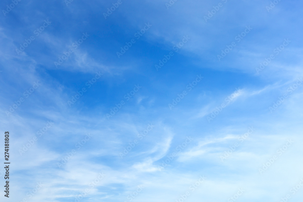 blue sky background texture with white clouds.