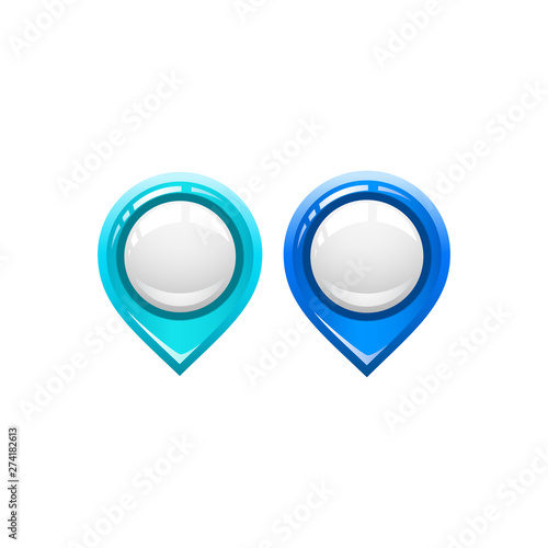Blue vector geolocation sign with a globe. location map pointer. Free Download Blue vector geolocation sign with a globe. location map pointer. - GFXLoad