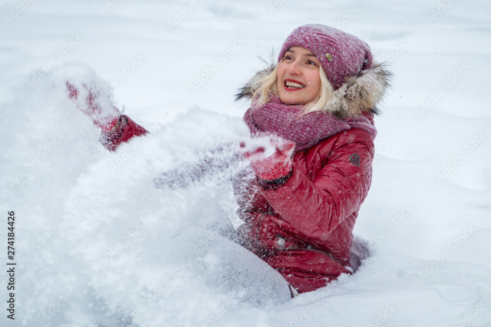 girl in the snow girl in the snow