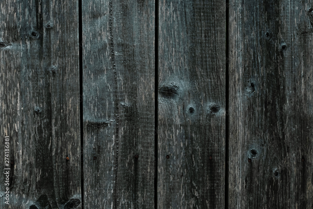 Dark gray green wooden fence. Shabby table, dirty oak, alder tree, pine lumber. Old grey wooden boards. Pattern of wooden surface of green logs. Backgrounds of cracked planks, batten, bar. Strips on b Dark gray green wooden fence. Shabby table, dirty oak, alder tree, pine lumber. Old grey wooden boards. Pattern of wooden surface of green logs. Backgrounds of cracked planks, batten, bar. Strips on b