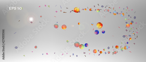 Signs abstract ultra wide space background 
