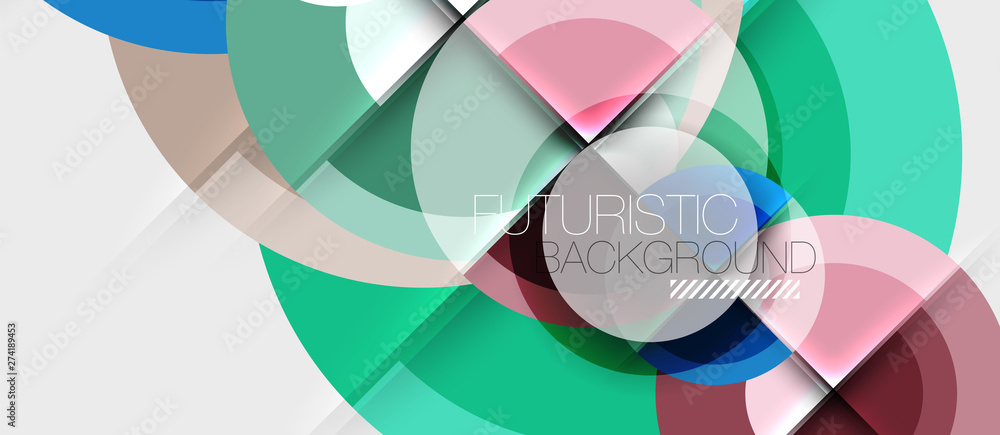 Geometric design abstract background - circles Geometric design abstract background - circles