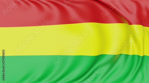 4K Seamlessly Looping Bolivia Flag Series E