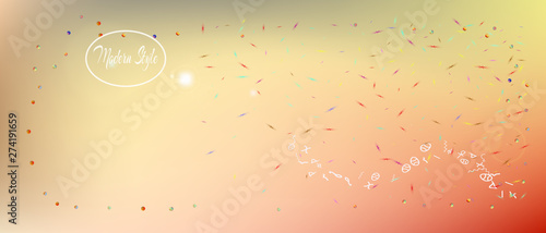 Signs abstract ultra wide space background 