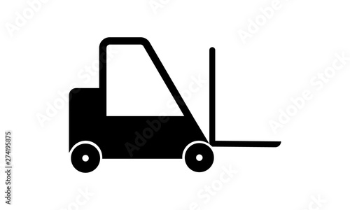 Stacker loader icon for warehouse and logistics