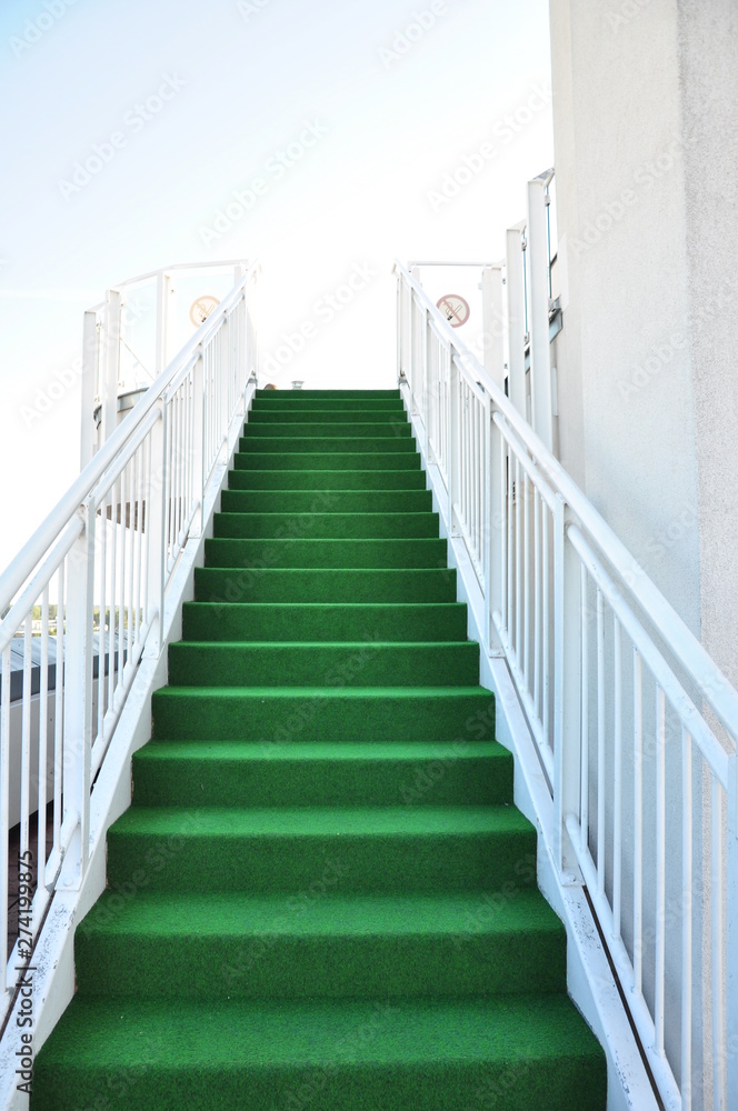 Fototapeta premium Treppe , Grün