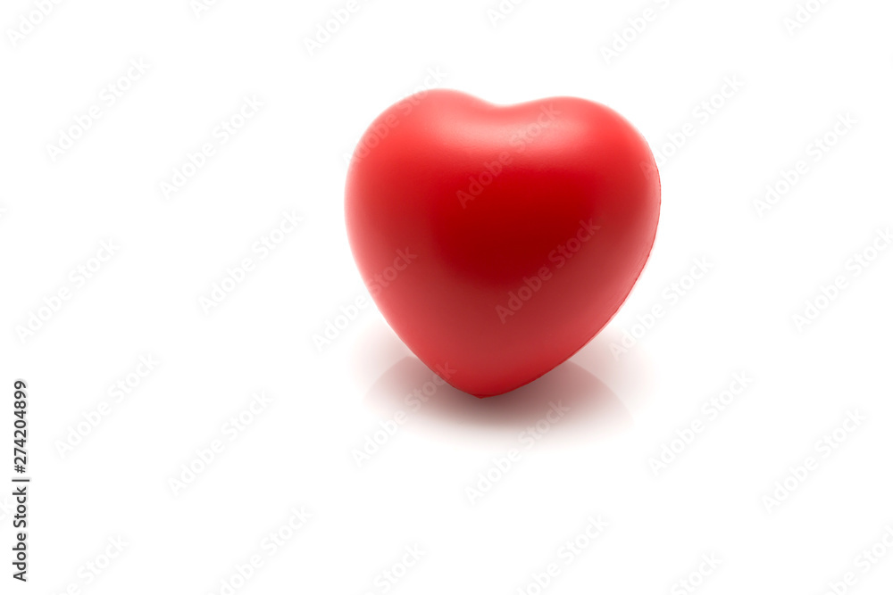 Red heart isolated on white Red heart isolated on white