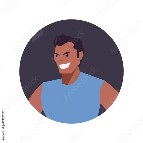 man character portrait cartoon design