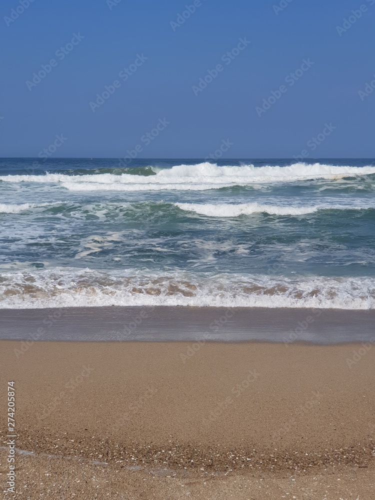 waves on the beach