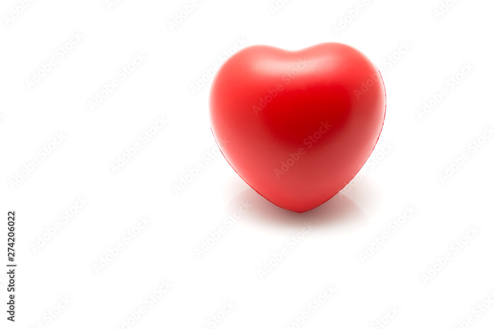 Red heart isolated on white Red heart isolated on white