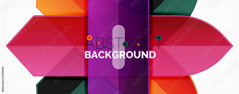 Geometric abstract background. Dynamic shapes composition Geometric abstract background. Dynamic shapes composition