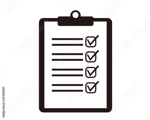 バインダー　ファイル　用紙　checklist　チェック　クリップボード　リスト　