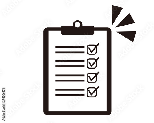 バインダー　ファイル　用紙　checklist　チェック　クリップボード　リスト　