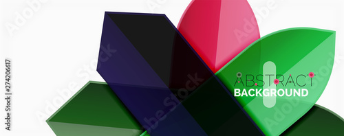 Abstract color lines dynamic background, modern material design style