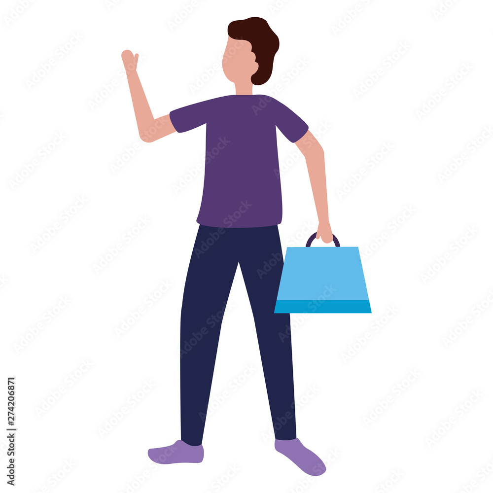 man character shopping bags man character shopping bags