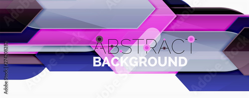 Abstract color lines dynamic background, modern material design style