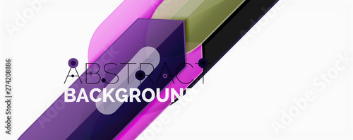 Abstract color lines dynamic background, modern material design style