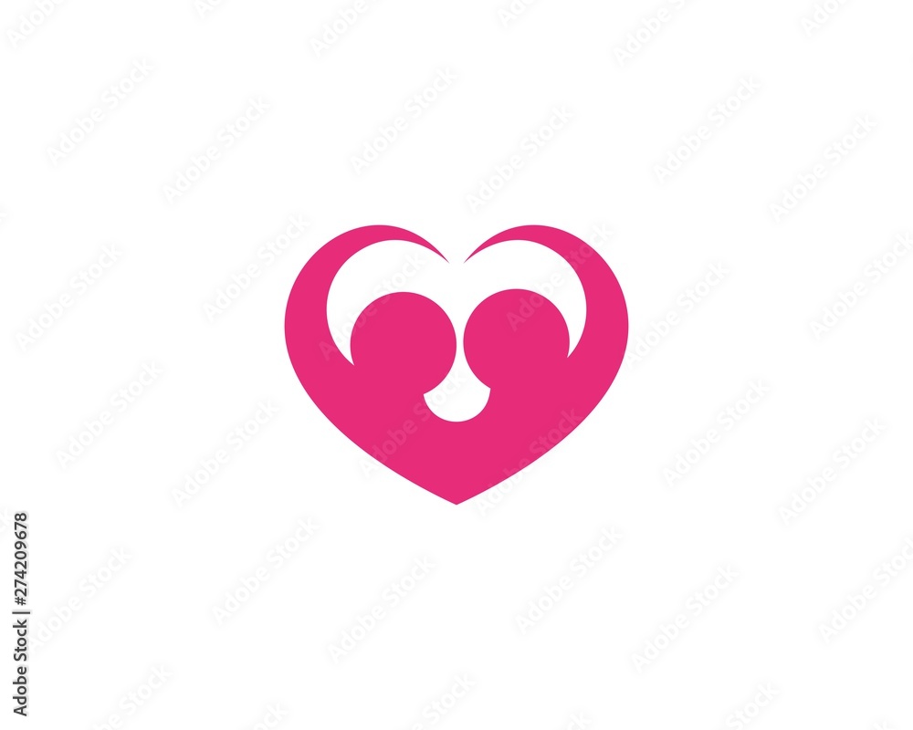 Adoption, Children, Community love logo template icon Adoption, Children, Community love logo template icon