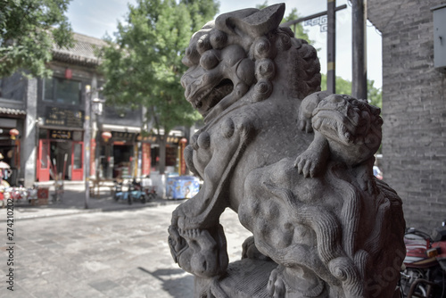 Lion Stone Carvings in Ancient Chinese Architecture