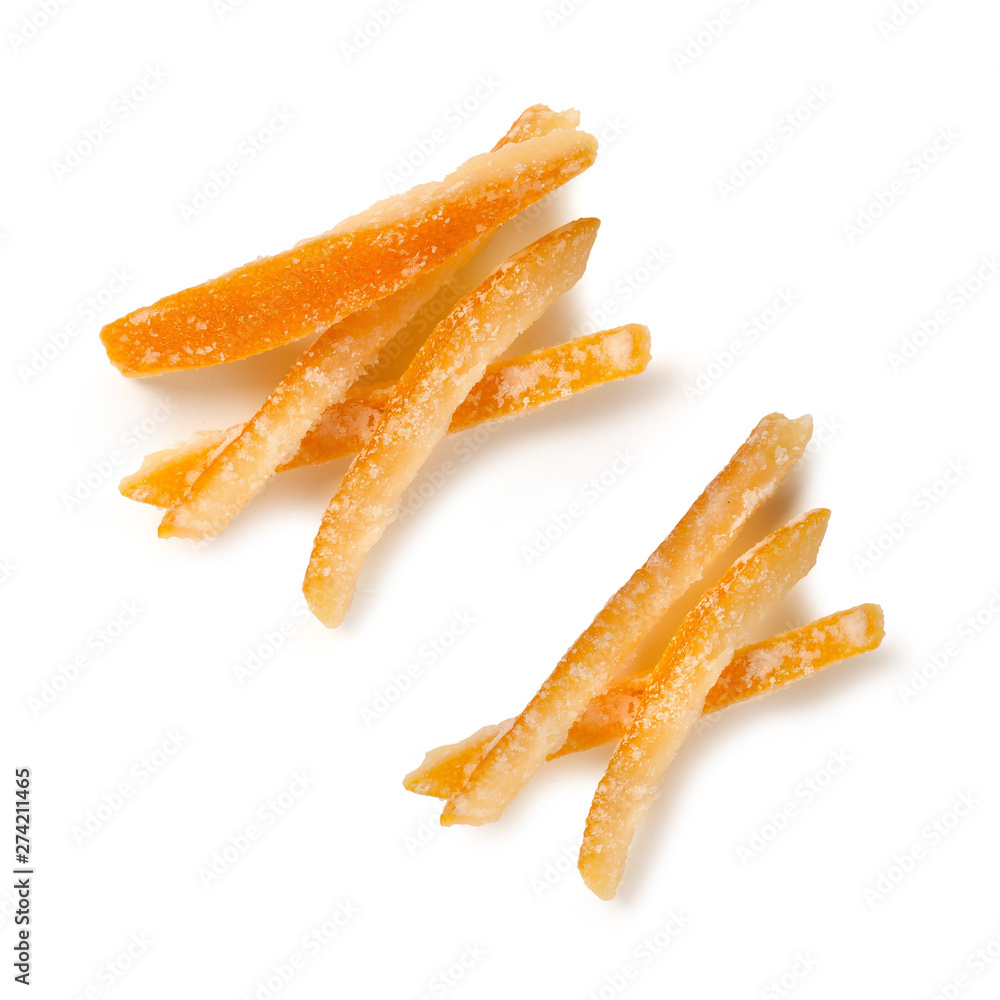Candied orange peel, scorzette di arancia candite Stock Photo Adobe Stock