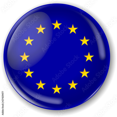 European flag round badge i...