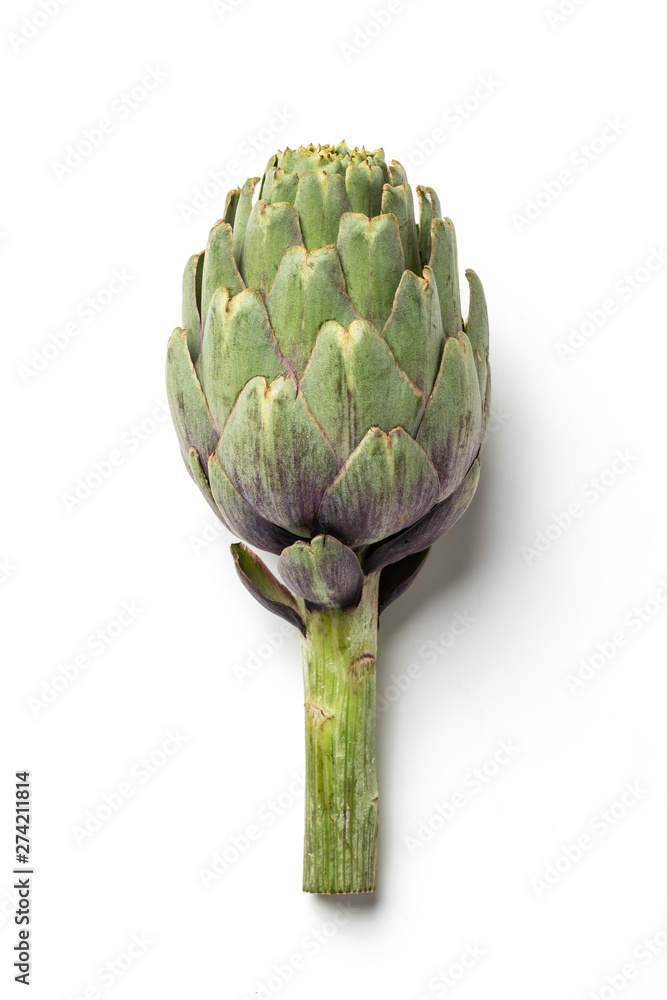 Obraz premium Green Artichoke, Edible Flower, Italian Vegetable 