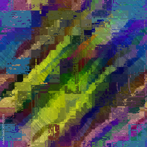 Abstract seamless pattern with imitation of a grunge dirty texture. Vector image.