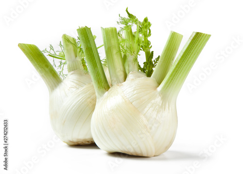 Florence Fennel Bulbs - "Finocchio" Isolated on White Background – Italian Food