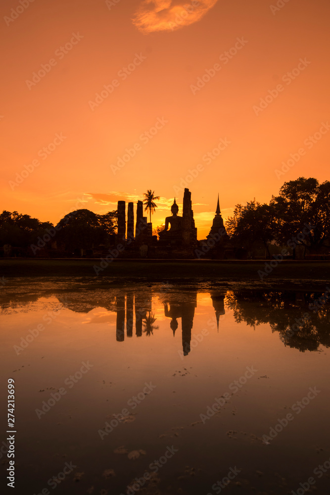 ASIA THAILAND SUKHOTHAI WAT MAHATHAT BUDDHA