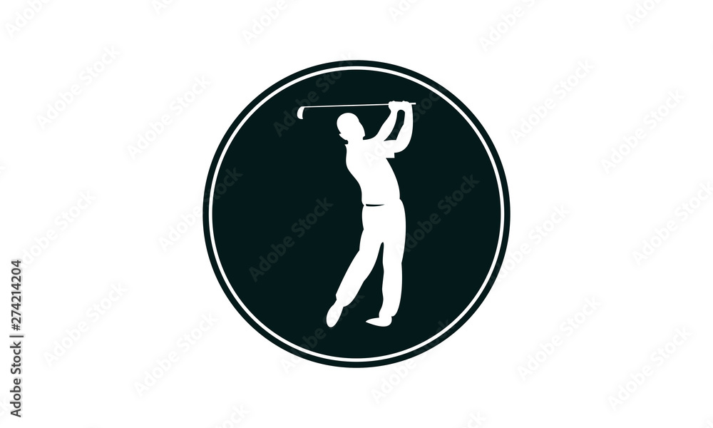 People golfing silhouette vector People golfing silhouette vector