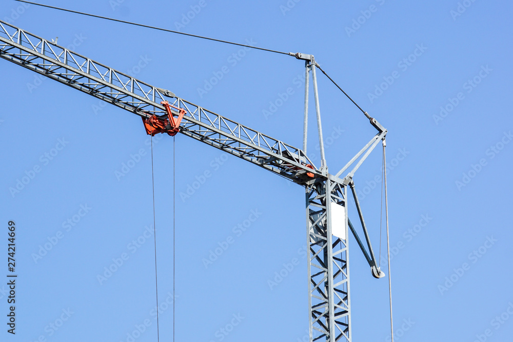 Close up details of a crane's . metal crane used in construction Close up details of a crane's . metal crane used in construction