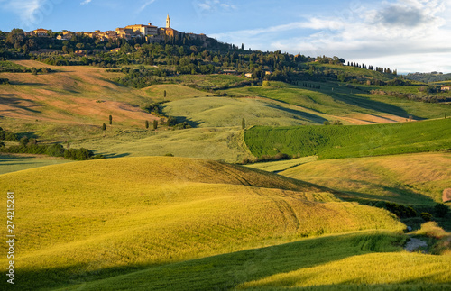 View of Pienza. In Tuscany, Italy