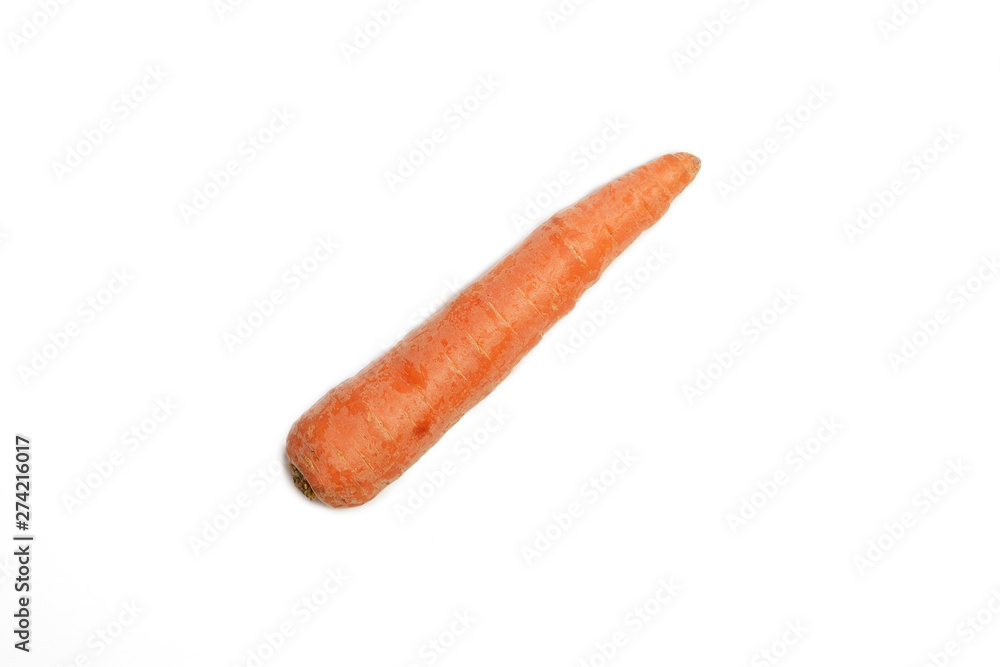 Fresh carrots isolated on white background Fresh carrots isolated on white background