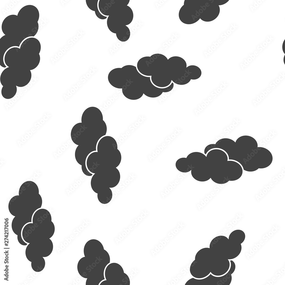 Clouds vector icon. A symbol of the sky seamless pattern on a white background. Clouds vector icon. A symbol of the sky seamless pattern on a white background.