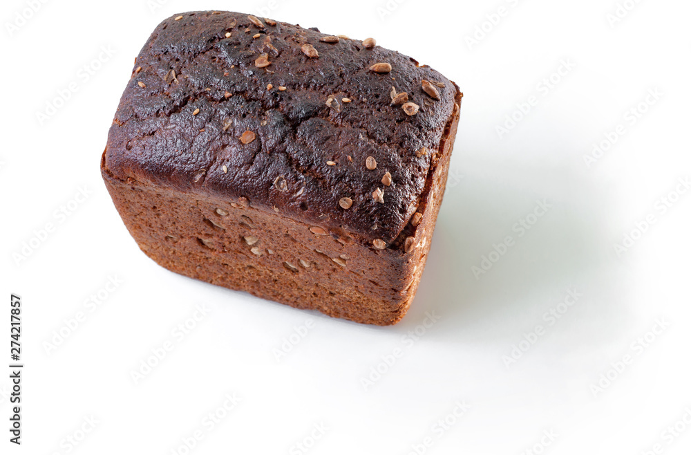 rye bread isolated on white background top view rye bread isolated on white background top view