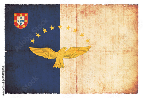 Grunge-Flagge Azoren