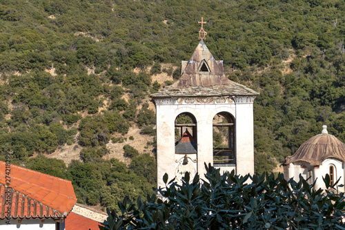 Medieval Orthodox Monastery of Timiou Prodromou St. John the Baptist near town of Serres, Central Macedonia, Greece photo