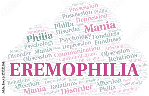 Eremophilia word cloud. Type of Philia.