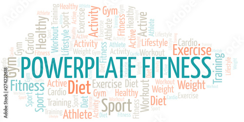 Powerplate Fitness word clo...