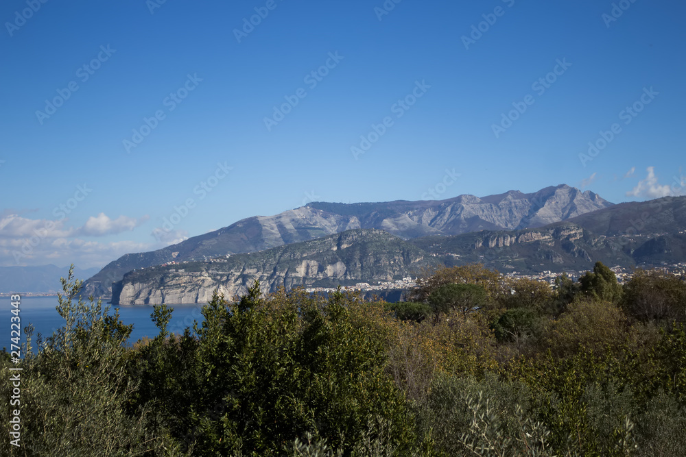 Naklejka premium Landscape of Pollino national park, a wide natural reserve in Basilicata and Calabria, Italy