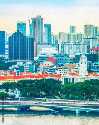 Singapore cityscape, modern...