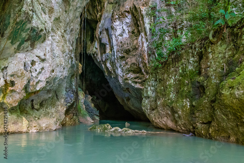 The Barton Creek Cave entrance, Belize