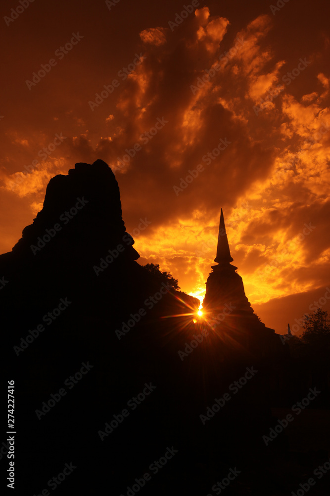 Obraz premium ASIA THAILAND SUKHOTHAI TEMPLE WAT CHANG LOM