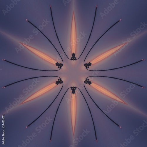 Abstract Image with colorful graphical elements design