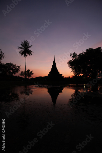 ASIA THAILAND SUKHOTHAI TEMPLE STUPA