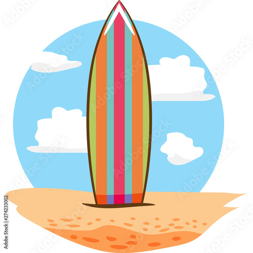 surfboard clipart design