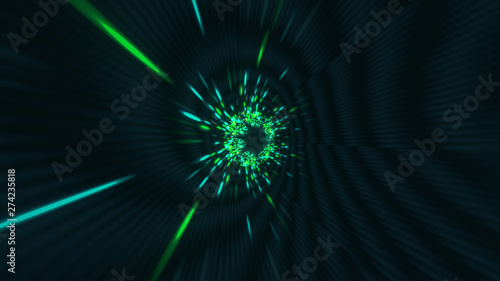 vortex hyperspace tunnel wormhole time and space, warp science fiction Background 3D Animation