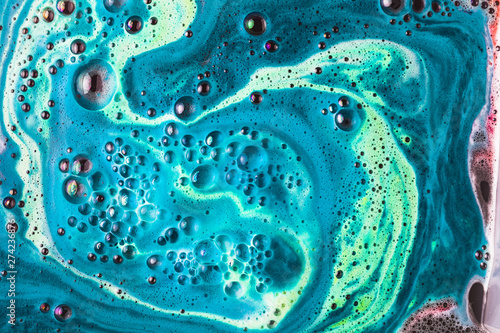 Body care bubble bath bomb background